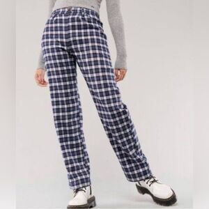 New! Hollister Plaid Ultra High Rise Dad Pants